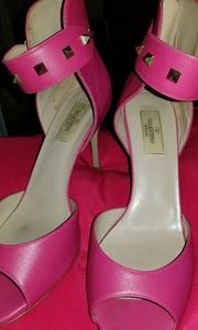 Valentino studded strap heels